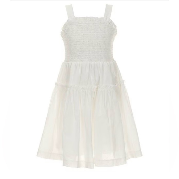 A LOVES A GIRL White Smocked Dress Size Medium M Boho Girl’s - Picture 1 of 8